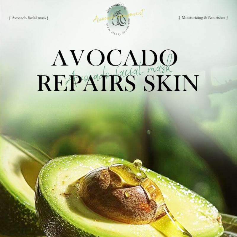3pcs Avocado Plant Mask 25ml Deep Hydrating Moisturizing Moisturizing Mask Skin Care Products