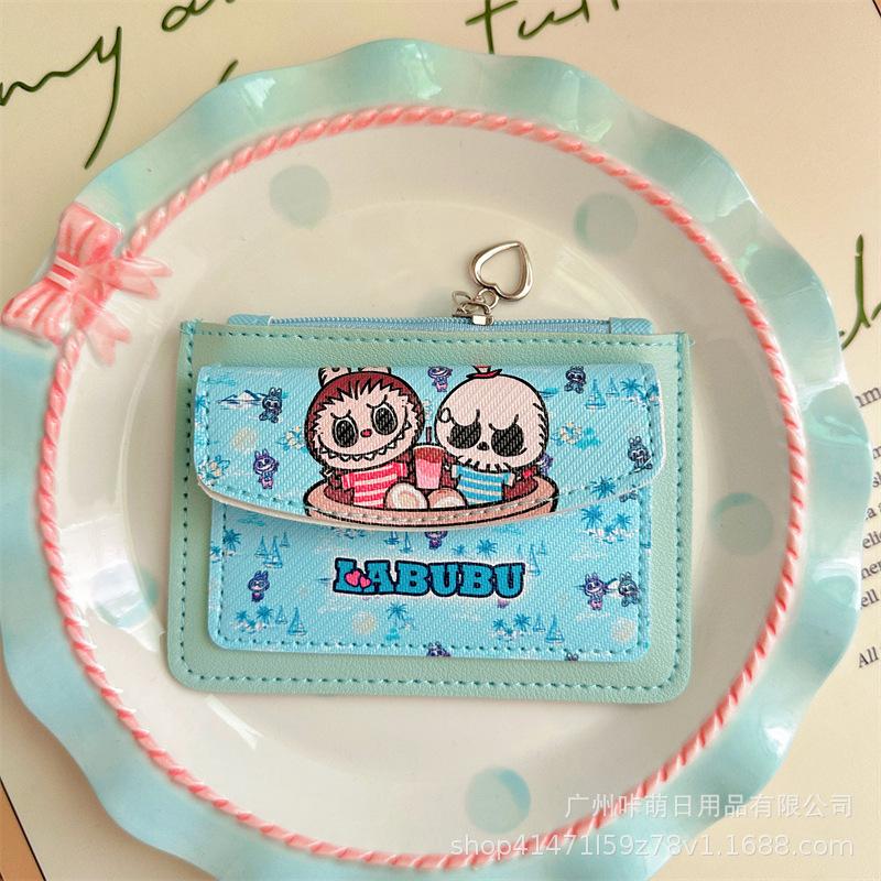 Coin Purse Labubu Card Holder Card Holder Student Campus Card Access Card Bus Card Zipper Storage Bag