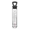 Thermometre a sucre inox et verre - de qualite superieure - longueur 30 cm - temperature + 200 c - ecran sans mercure
