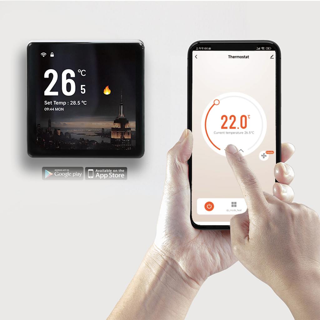 Smart Digital AC Thermostat for Central Control Smart AC Thermostat 4 Inch Voice and App Control