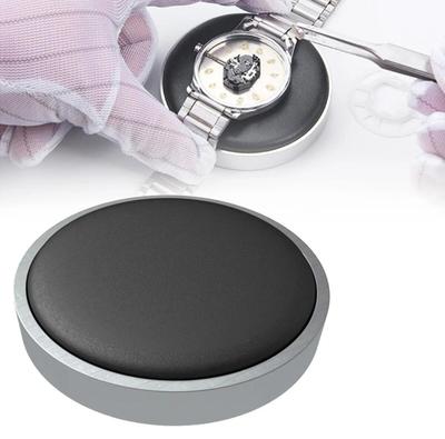 Uhrwerkgehäuse Kissen Leder Schutzpolster Halter für Uhrmacher Uhrenteil Glas Reparatur Batteriewechsel Werkzeug