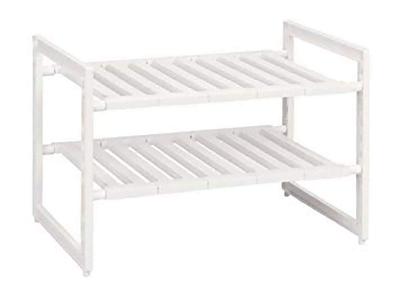 Pearl Metal Arrange-Free Under-Sink Space Rack, 2-Tier Wide, Expandable Type, H-5799