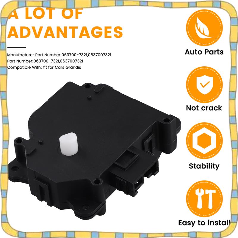 L17A-Car Climate Control Flap Actuator Motor Hvac Motor 063700-7321 Fit For Mitsubishi Grandis
