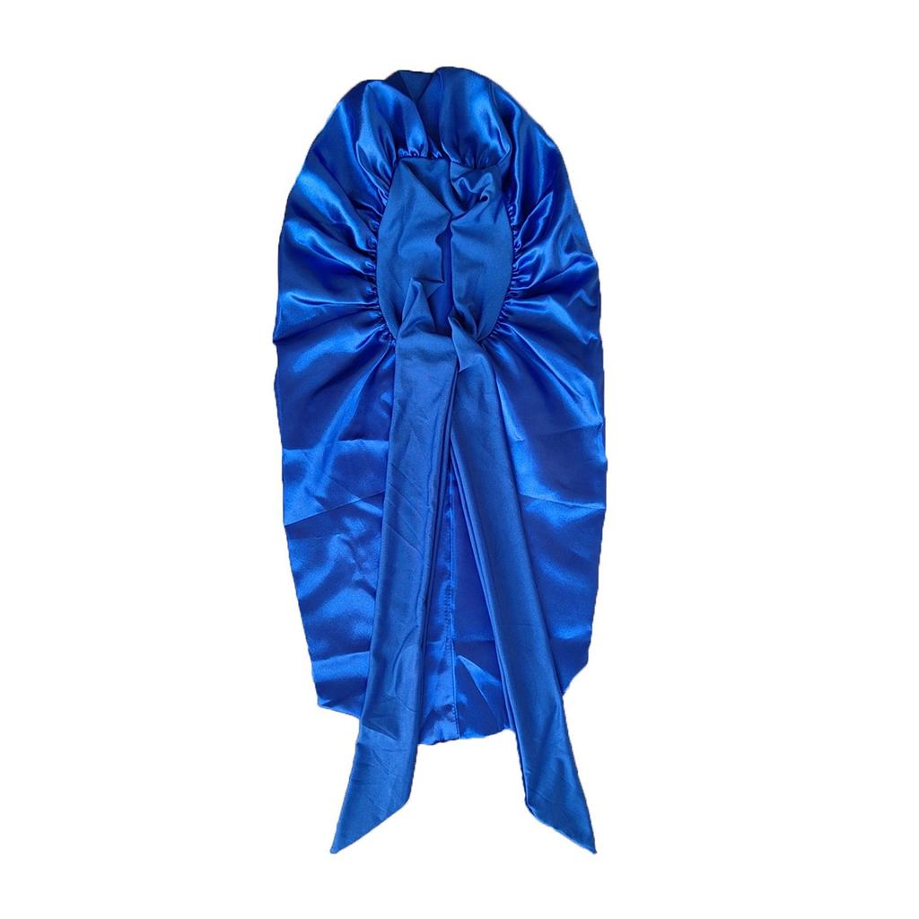 Çok Renkli Ayarlanabilir Saten Papyon Uzun Saç Koruyucu Bone