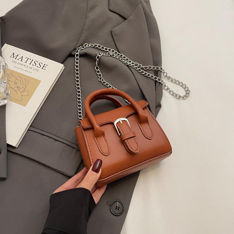 

Premium sense retro exquisite mini bag new casual versatile handbag shoulder messenger bag women коричневый