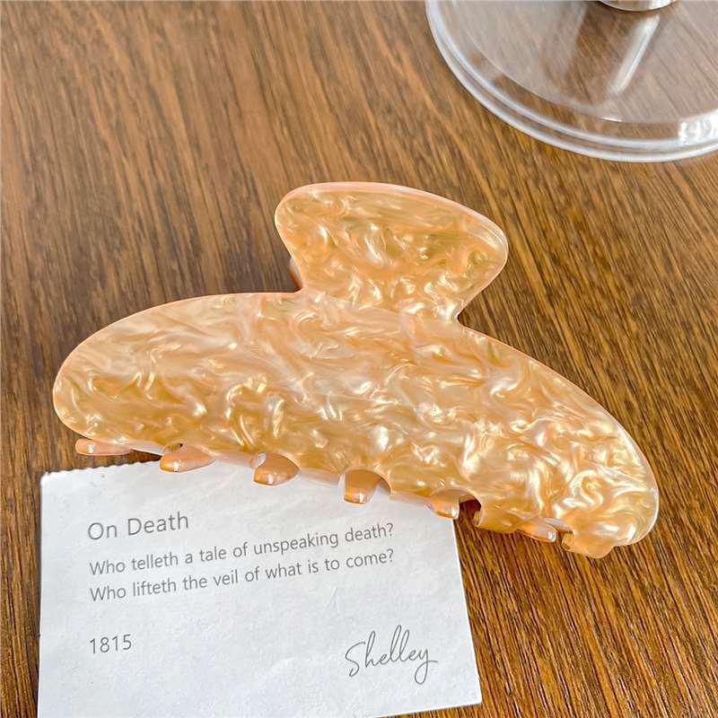 Personalisierte Strass-Buchstaben-Haarspange - Europäischer & Amerikanischer Stil Azetat Hai-Haarklammer