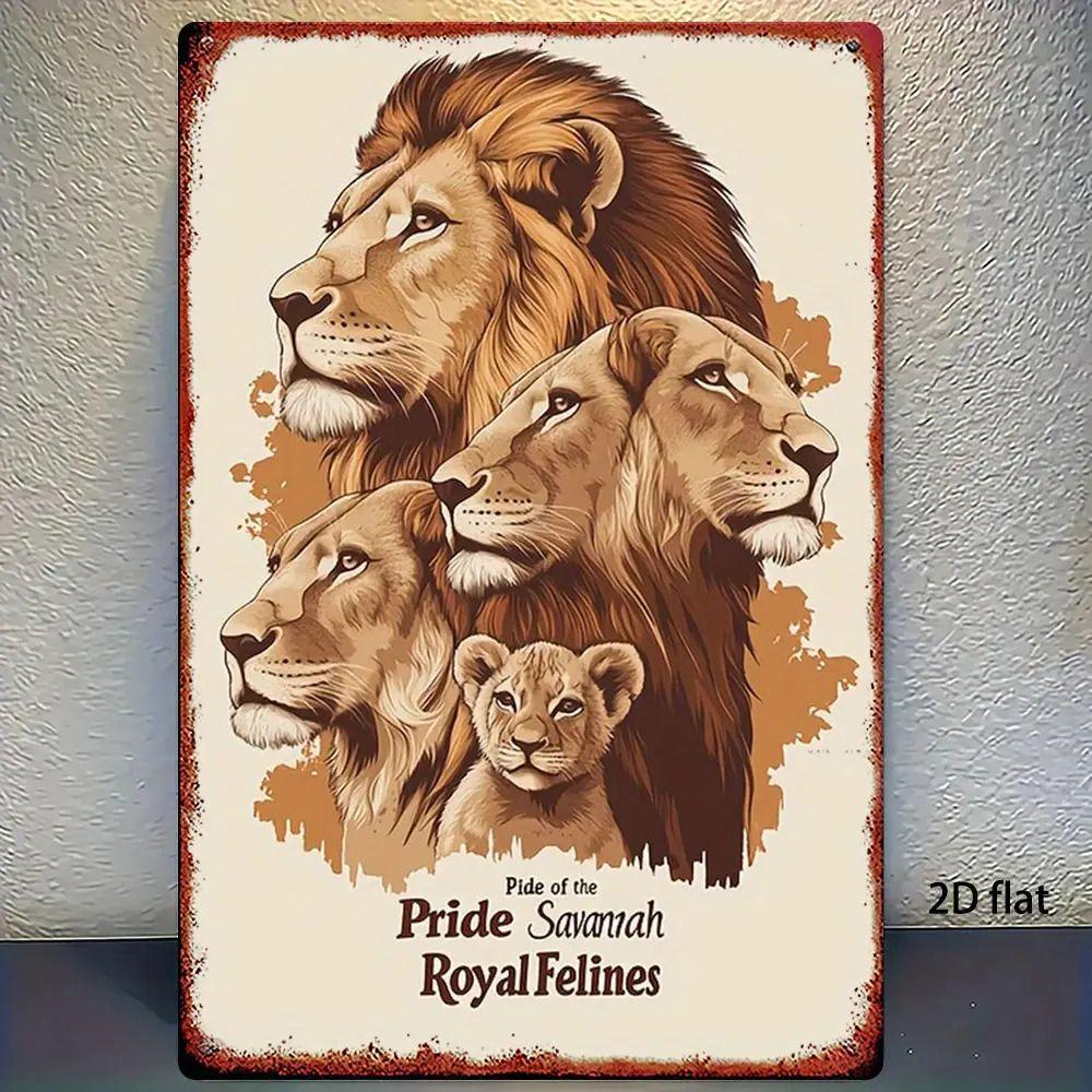 Retro Metal Sign Cute Pets Wall Decor Tin Plate Art for Living Room Bar Cafe
