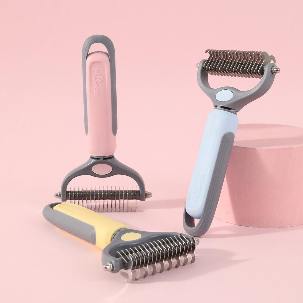 Bubble shell second generation simple pet knot comb pet rake comb anti-knot pet hair removal comb spot