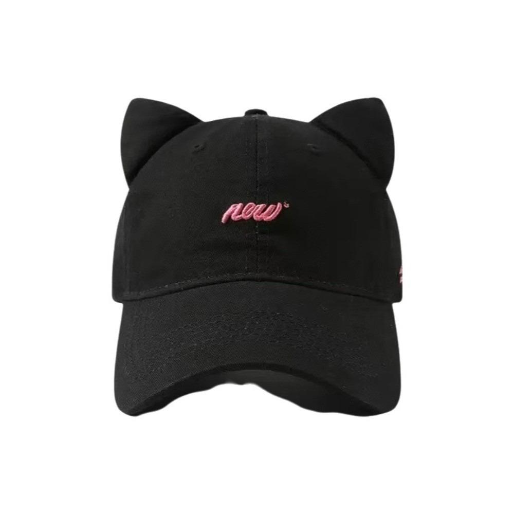 Wide Brim Baseball Cap Embroidered Peaked Cap Casual Wide Brim Visor
