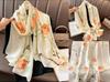 Summer silk scarf women's print lengthened thin shawl with decorative scarf sun protection beach towel Fashion Refined-inspired Casual Scarf