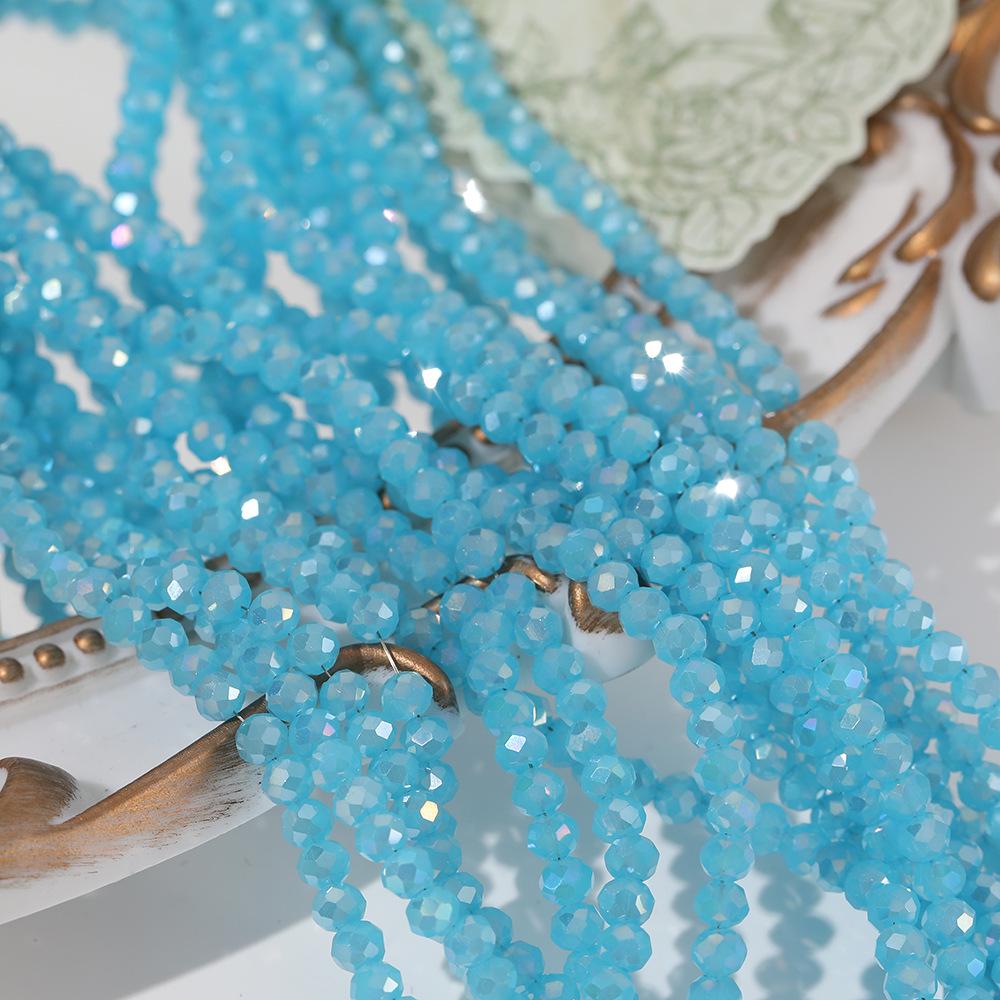 Light Macaron Cut Crystal Beads for DIY Bracelets
