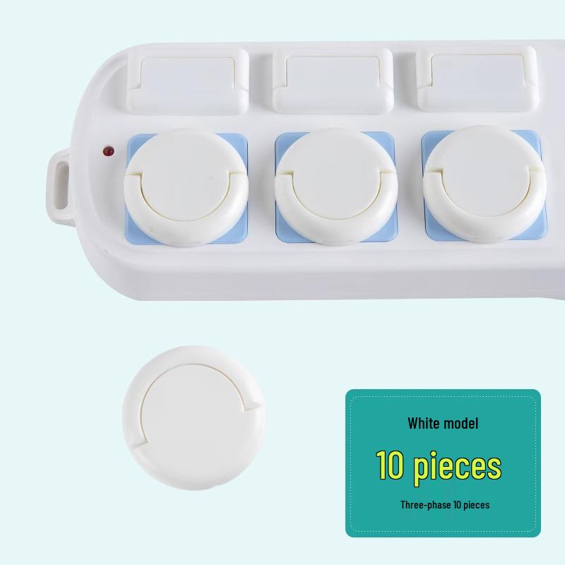 Childproof Socket Safety Caps - Baby Plug and Power Strip Covers