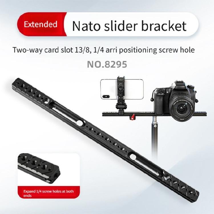 Multifunktionaler Schienenverlängerungs-Halter mit Anti-Rutsch-Design zur zuverlässigen Befestigung von Kameraausrüstung 1/4" 3/8" Loch