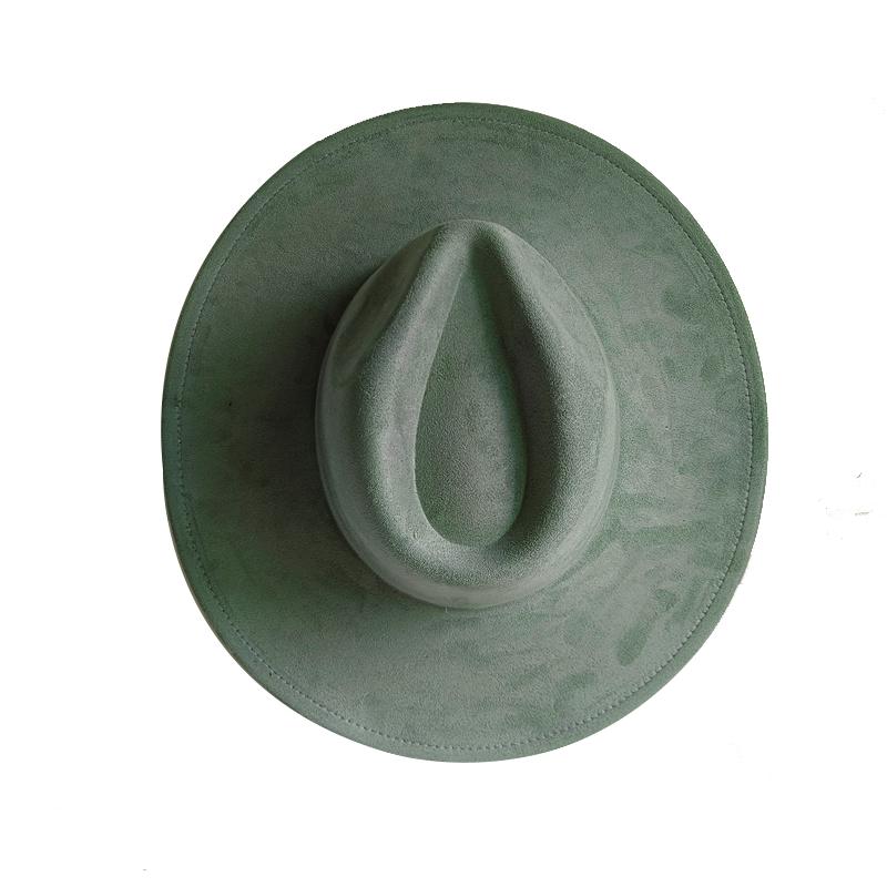 For Burning Vegan Suede Fedora Rancher Hats Blank Hats Multicolor Heart Shaped Top 9.5Cm Brim Unisex Jazz Hat Church Hat