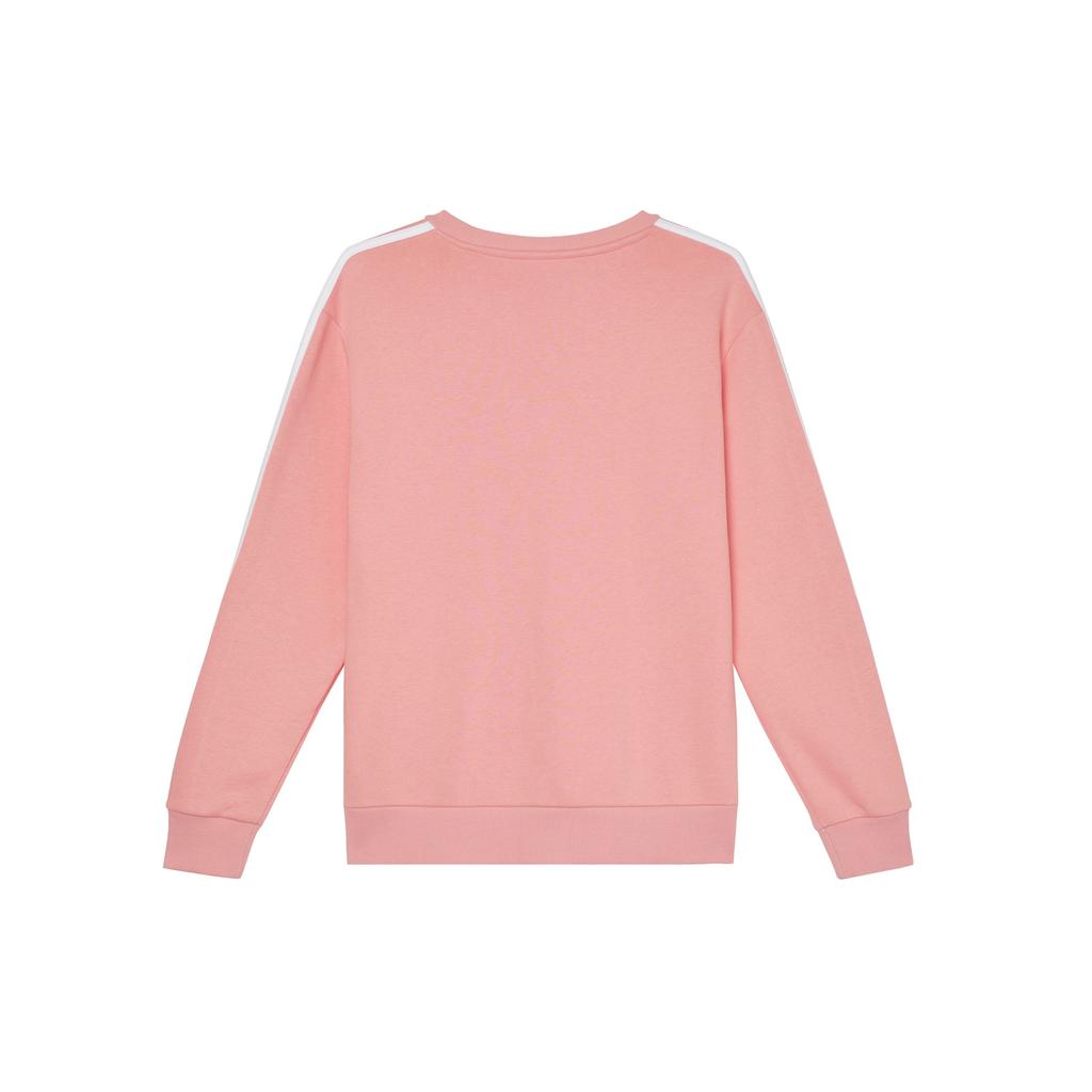 Adidas FW24 Casual Series, cu dungi, fleece îngroșat, casual, cu mânecă lungă, hanorac pentru femei, roz IY1703