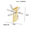 Intelligence Puzzle Zinc Alloy Disentanglement Rings - Unlock Nine Linked Rings Kongming Luban Lock Educational Toy
