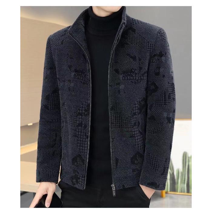 Men's High-End Thick Woolen Coat - Versatile Casual Jacket for Autumn and Winter