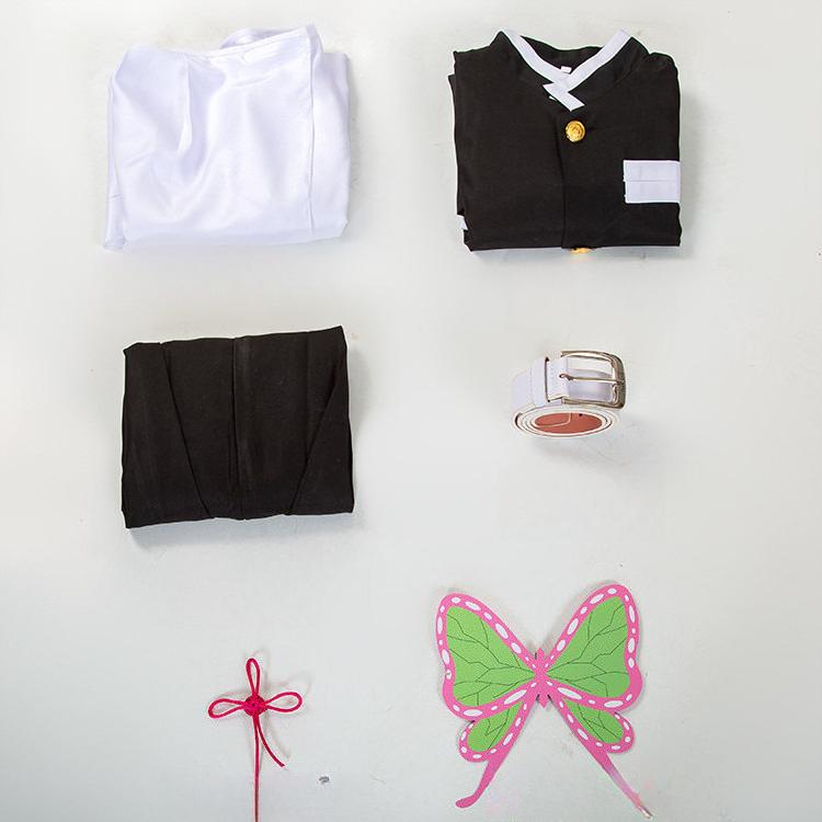Japan Cartoon Comic Dämonentöter Cosplay Outfit: Kanao Rikas Kostüm + Schmetterlingskopfschmuck 0071