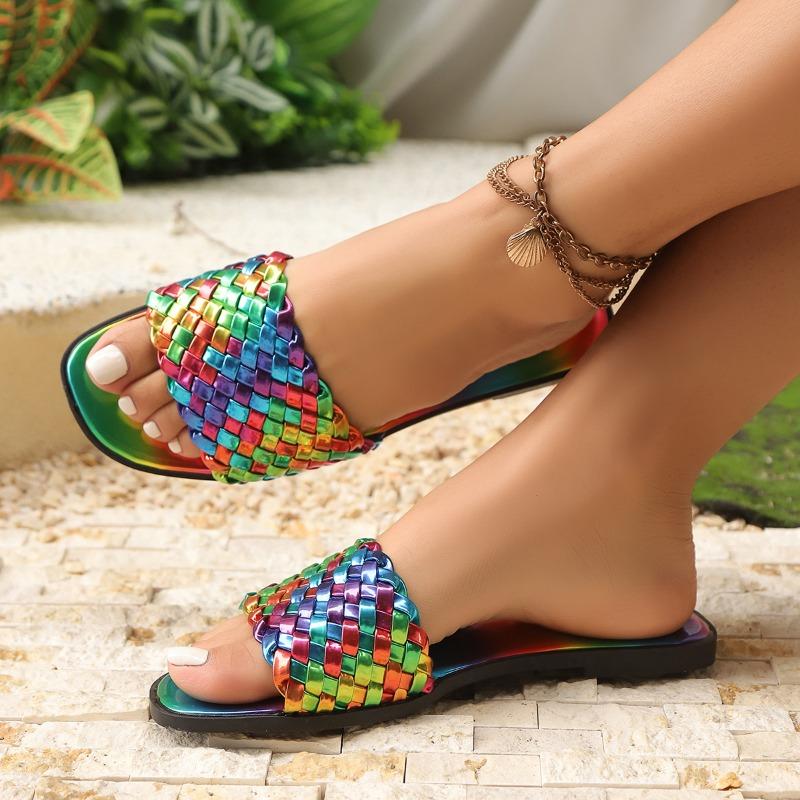 Large Size Flat Slippers 2025 Summer New Casual Slippers