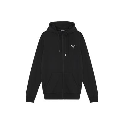 Logo Zip-Up Hooded Jacket Men Outerwear Black 593135-01