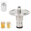 Adaptor de stâlp de blocare a gazului de 1,5 inch, clemă triplă la conector cu bilă, accesoriu de fabricare a berii, montaj de bere