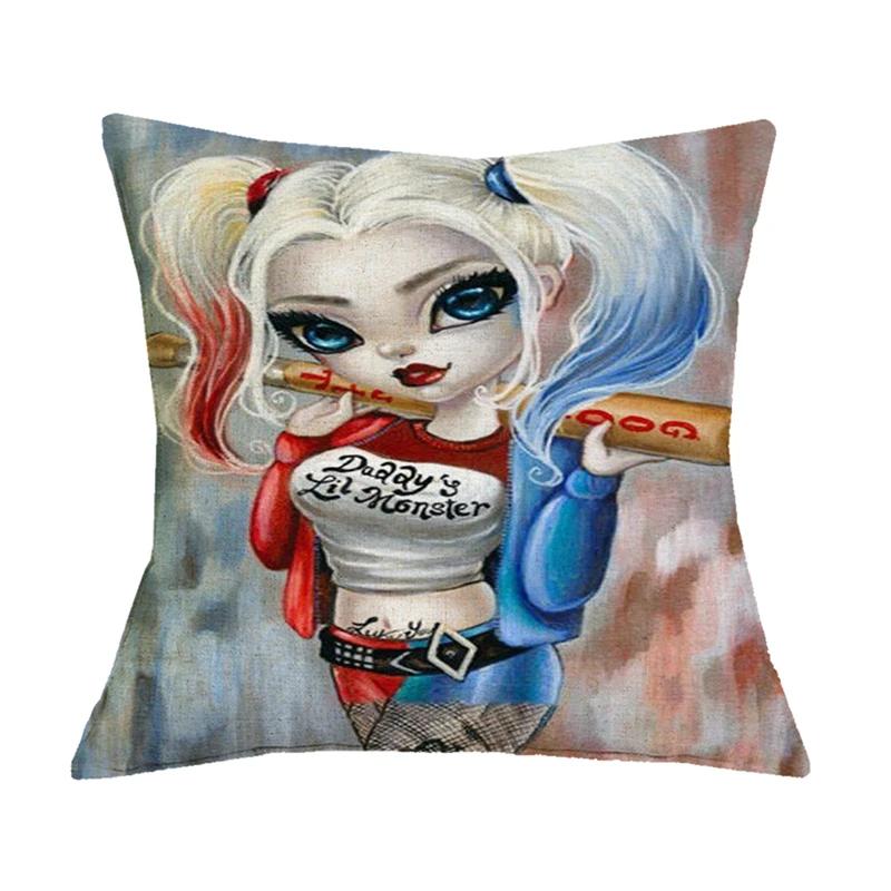 Home Decor Halloween Horror Movie Killer Print Cushion Cover Halloween Decor Car Seat Pillow Cover 45x45cm Funda de almohada