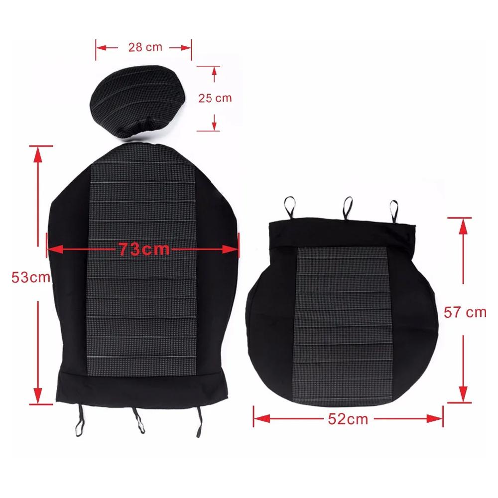 2-teilige Autositzbezüge für die Vordersitze, universell passend für die meisten Autos, SUVs, Autozubehör, Autositzbezug für Toyota, 3 Farben