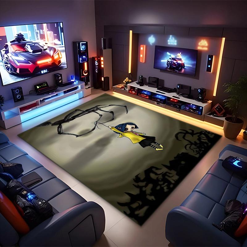 1PC Coraline Rug - Home Decoration Carpet For Living Room Bedroom Flooring Computer Chair Area Rug