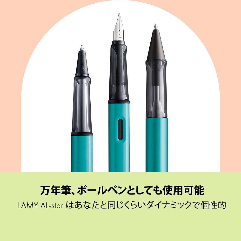 LAMY AL-Star Tourmaline Rollerball Pen - Clear Ergonomic Grip Pen Line Width M - Lightweight Alum...