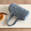 Fashionable Canvas Underarm Round Bucket Bag For Women Ideal For Daily Use
