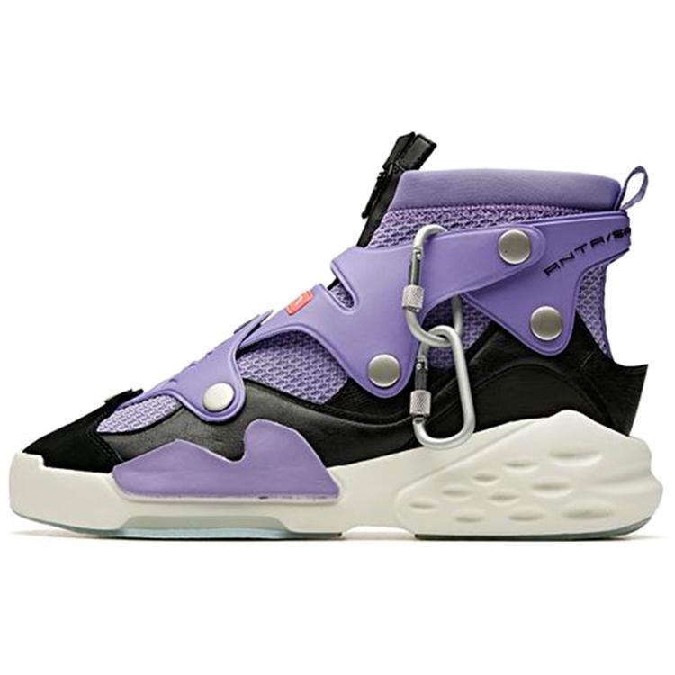 New Anta Bastard Cushioned Wear Resistant Slip Resistant High Top Sports Casual Shoes Purple 11948086S-3