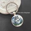 Wolf Wildlife Park Time Gem Keychain & Car Pendant