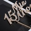 Sparkling Bling Number 15 Mis Anos Letters Cake for Rhinestone Alloy Cupc X3UC