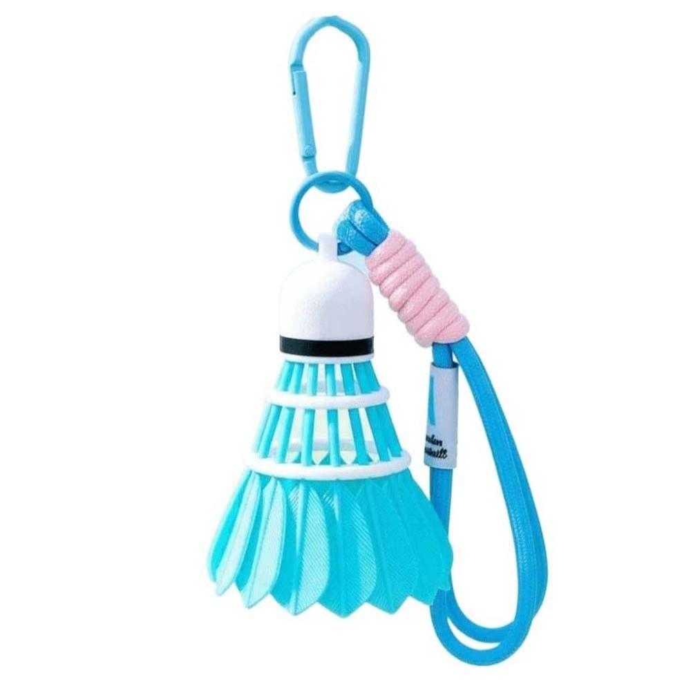 

Handicrafts Badminton Key Chain Solid Color 3D Printing Key Ring Badminton Bag Pendant Pouch Charm синій