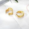 Light Luxury Geometric Circle Earrings – Simple & Fashionable, Perfect for Daily Wear & All Outfits