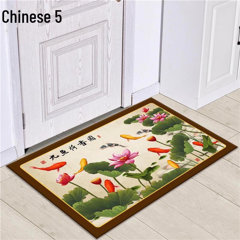 Fußmatte im chinesischen Stil für Veranda & Wohnzimmer: Fußmatte, Schlafzimmer Bettvorleger, Badezimmer Bodenmatte