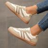 Duże Damskie Buty Sportowe Retro Kolorowe Bloki Płaska Podeszwa Pojedyncze Buty Wygodne Codzienne Obuwie dla Kobiet Modny Design