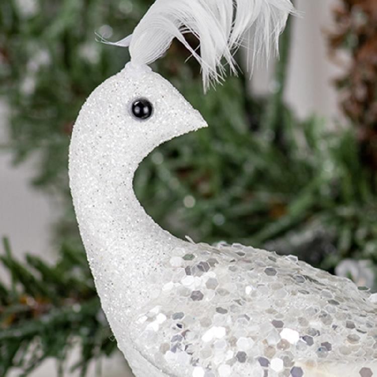 Peacocks Statue Christmas Tree Toppers Simulated Three-dimensional Decorations
