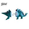 Eco-friendly Corn Fork Skewers with Holder Printed 3D Dinosaur Cob Fork Creative Stainless Shaped Holder Steel Forks Funny BBQ