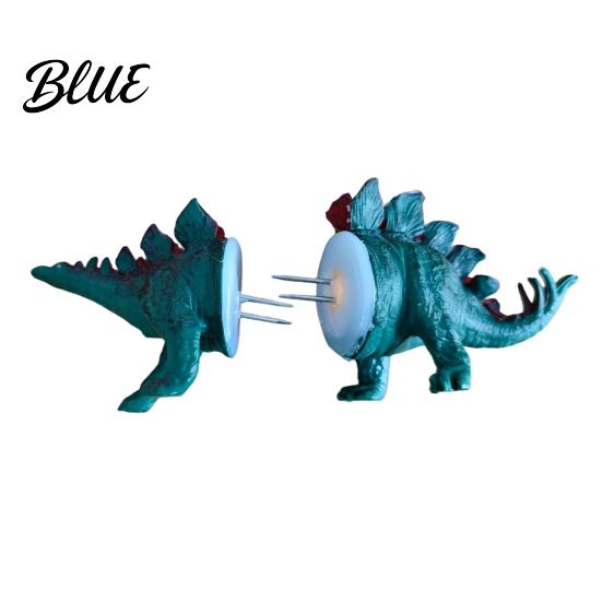 Eco-friendly Corn Fork Skewers with Holder Printed 3D Dinosaur Cob Fork Creative Stainless Shaped Holder Steel Forks Funny BBQ