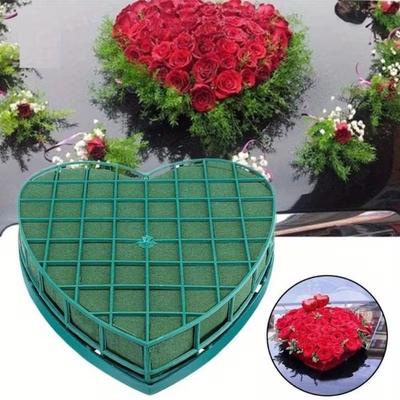 Heart Shaped Floral Arrangement Foam DIY Floral Foam Cage Tray  for Wedding Centerpiece