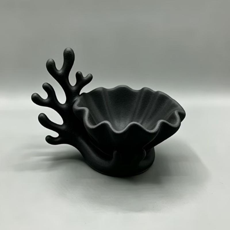 1 Stück Neuer Kreativer 3D-Druck Küstenkoralle und Harry Muschel Sukkulentenpflanze Blumentopf Schmuckschatulle Bastelartikel