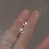 Fashion Mini Star Moon Stud Earrings For Women Men Minimalist Tiny Small Gold Color Silver Color Star Moon Ear Piercing Jewelry