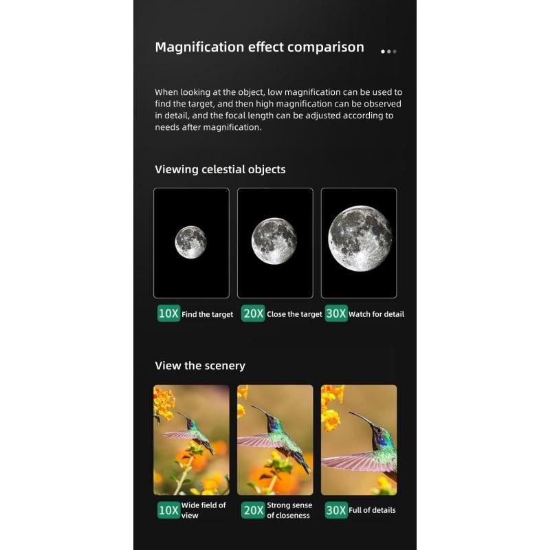 Outdoor Equipment 10-30x50 Powerful Monocular Longng Range Zoom Pocket Spotting Telescope Eyeglass BAK4 HD Handheld Optic