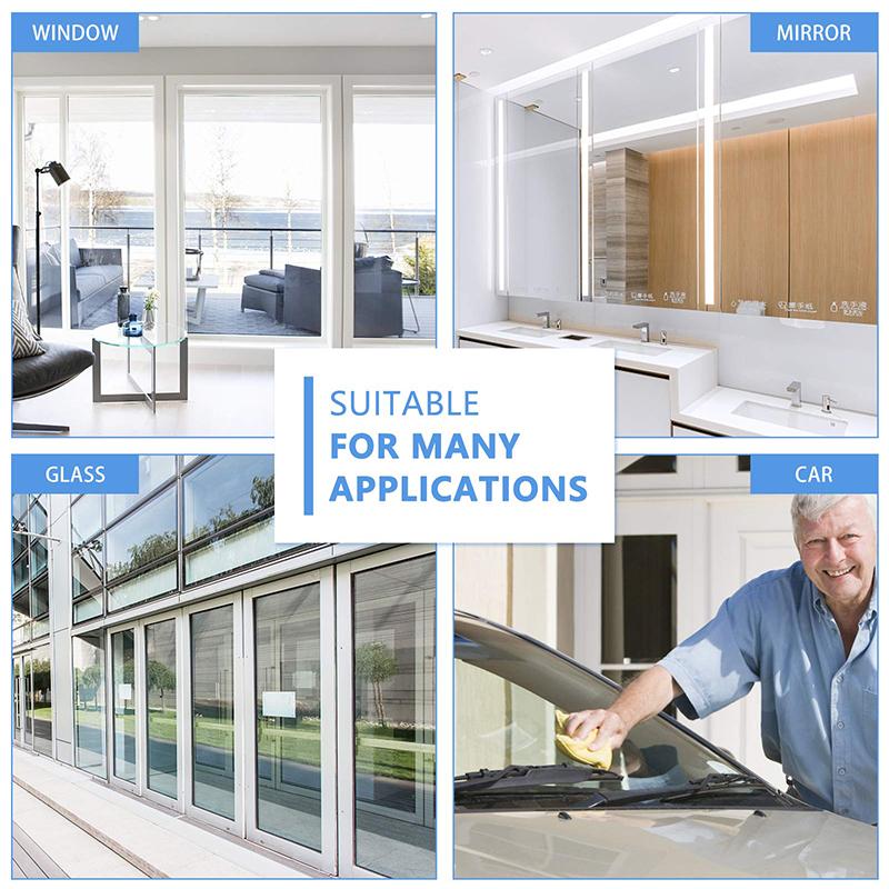 Shower Squeegee Bathroom Squeegee for Shower Glass Door Black Silicone Household Squeegee with Hook 8.93-Inch Cleaning Tool