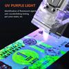USB Rechargeable Flashlight with Tail Magnet USB Rechargeable Work Light UV Detection Torch Outdoor Emergency Camping Lantern