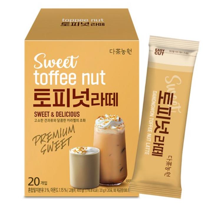 

Danongwon Toffee Nut Latte Instant Mix 20 Sticks 1 box (20 Sticks)