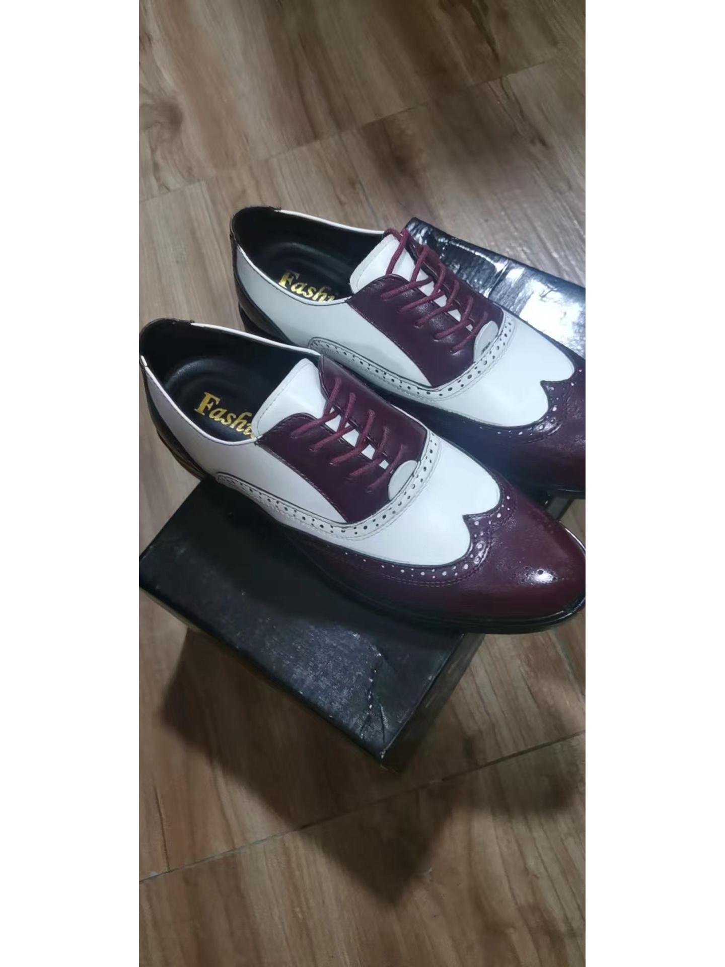 

Мужские кожаные туфли-броги — модные, большого размера, цветные, деловые, универсальные 43