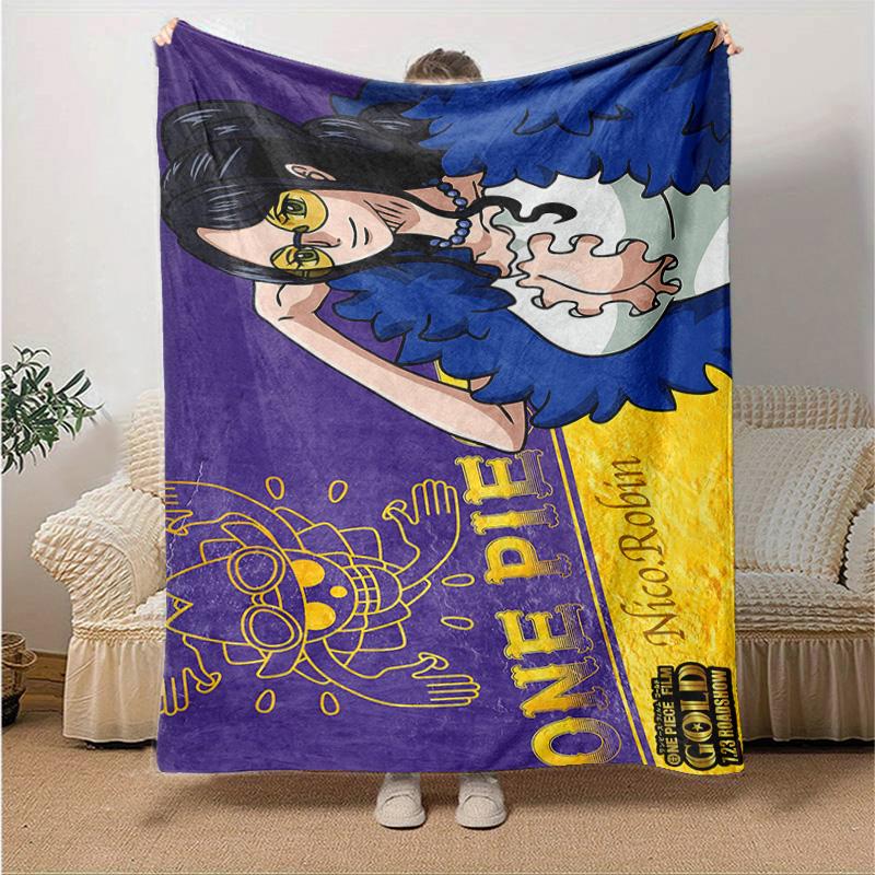 1pc Superhero Comic Characters Soft Throw Blanket Flannel All Season Light Weight Living Room/Bedroom Warm Blanket. M7270135