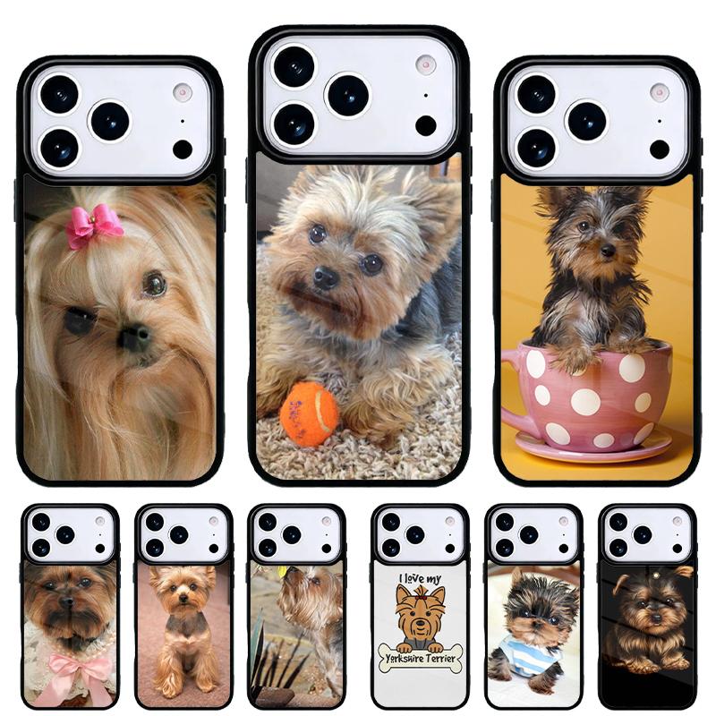 Yorkshire Terrier Yorkie Dog Pet Animal Phone Case for iPhone 17 Air 16e 15 14 13 Pro Max Back Cover for 12 11 Pro Coque